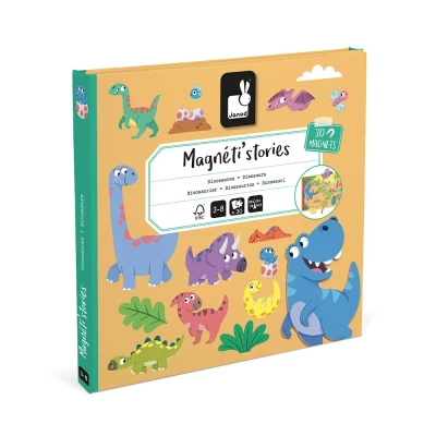 Afbeelding van Janod magneetboek magnéti&#039;stories dinosaurus 30st