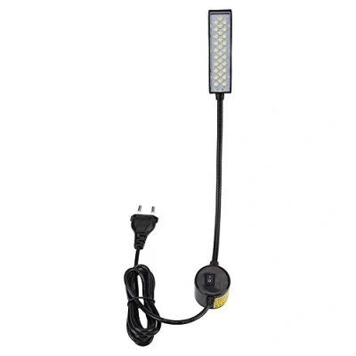 Afbeelding van Led lamp voor industriële naaimachine, werklamp met zwanenhals, flexibel, magnetische montagebasis en aan/uit schakelaar werkbankkolomboormachines, 30 leds (eu)