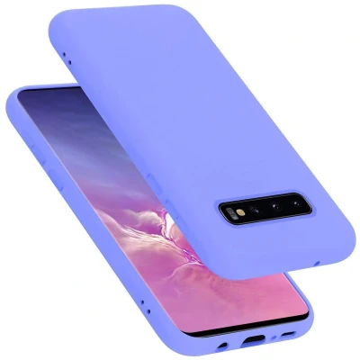 Afbeelding van Cadorabo Hoesje geschikt voor Samsung Galaxy S10 5G in LIQUID LICHT PAARS Beschermhoes gemaakt van flexibel TPU silicone Case Cover