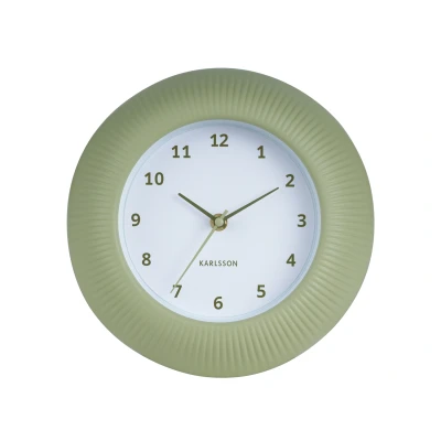 Afbeelding van Karlsson Wandklok Tender Rib Tea green Ø25cm