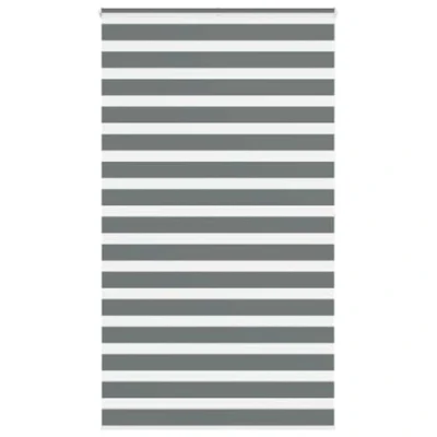 Afbeelding van vidaXL Zebra rolgordijn 135x200 cm stofbreedte 130,9 donkergrijs