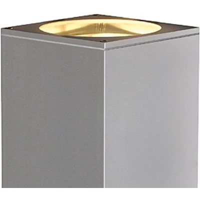 Afbeelding van SLV buiten wandlamp Big Theo Wall Up Down Out zilvergrijs