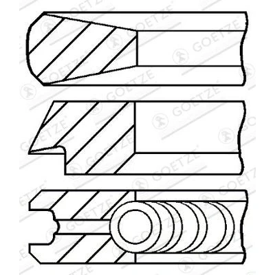 Afbeelding van GOETZE ENGINE 08 431100 00 Zuigerveer 115