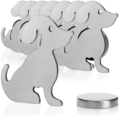 Afbeelding van COM FOUR® 8 x tafelkleedgewichten tafelkleedgewicht van roestvrij staal magneetklem voor tafelkleed ca. 50 gram