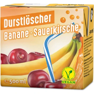 Afbeelding van Durstloscher banane sauerkirsche (12x 500 ml)