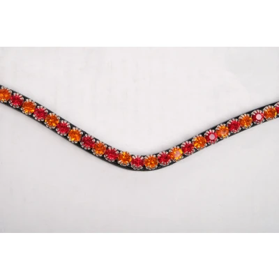 Image de Montar Frontal Fair Crystal Curved Rouge Cob