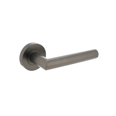Afbeelding van Intersteel Deurklink Bastian antraciet grijs Ø52x10 mm