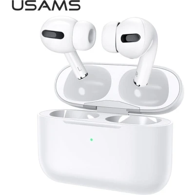 Afbeelding van USAMS Bluetooth 5.0 TWS YS serie draadloze hoofdtelefoon wit/wit BHUYS01