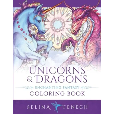 Afbeelding van Fantasy Coloring by Selina Unicorns and Dragons Enchanting Book