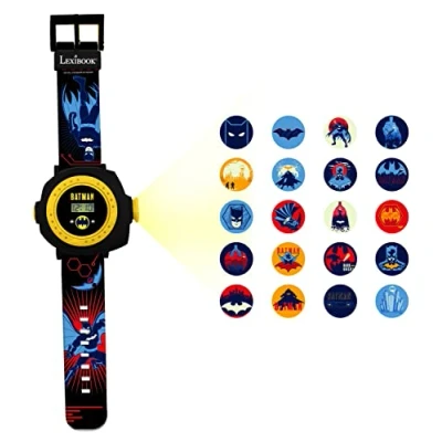 Image de Lexibook Batman Montre bracelet ajustable écran digital avec 20 projections de l&#039;univers pour Enfant Noir et Bleu DMW050BAT