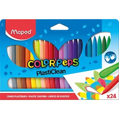 Image de Maped Crayons de cire COLOR&#039;PEPS PlastiClean, étui 24