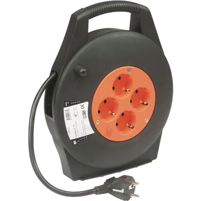 Afbeelding van Tieman Qwatt Pro kabelhaspel Homemaster 4 x RA contactdozen 10 meter.