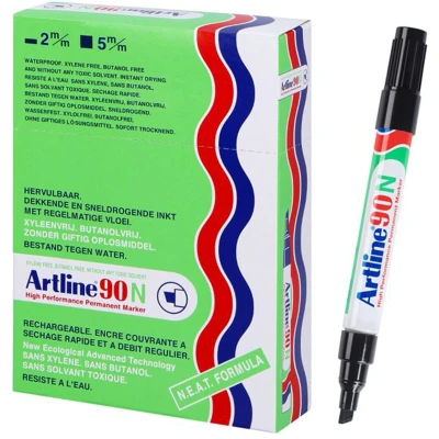 Afbeelding van Viltstift Artline 90 schuin 2 5mm zwart