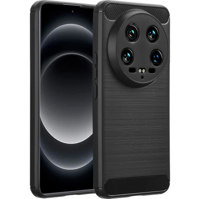 Afbeelding van imoshion Hoesje Geschikt voor Xiaomi 14 Ultra Siliconen Brushed Backcover Zwart