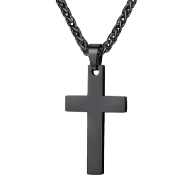 Afbeelding van PROSTEEL Christelijke kruisketting voor dames en heren, klassieke hanger van roestvrij staal/verguld