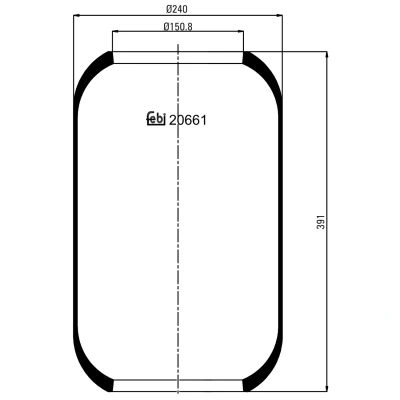 Afbeelding van Febi Bilstein Veerbalg 20661