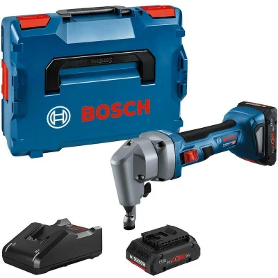 Afbeelding van Bosch Professional Accu knabbelschaar GNA 18V 16 E 0601529601 Brushless, Incl. 2 accus, lader, koffer Vermogen 700 W Batterijspanning 18 V