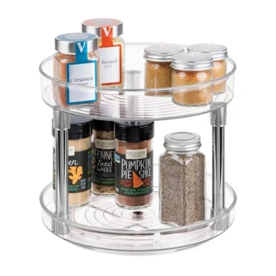 Afbeelding van iDesign Lazy Susan Draaiplateau met Verdieping, 23 x 24, Kunsts