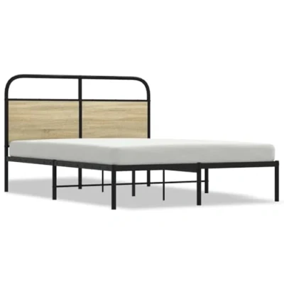 Afbeelding van vidaXL Bedframe zonder matras bewerkt hout sonoma eikenkleur 120x200cm