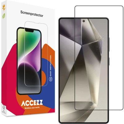 Afbeelding van Accezz Screenprotector Geschikt voor Samsung Galaxy S25 Ultra Gehard Glass Full Cover