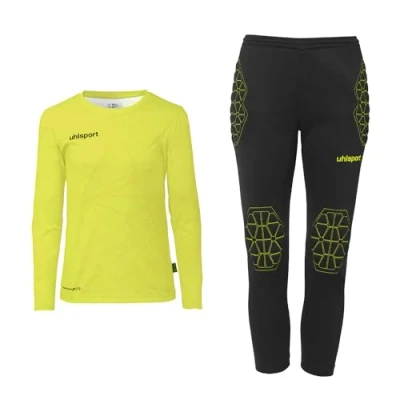 Afbeelding van Uhlsport Prediction Keeperset Kinderen Fluogeel / Zwart Maat: 140