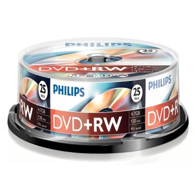 Image de Philips DVD+RW rewritable 25 stuks in cakebox