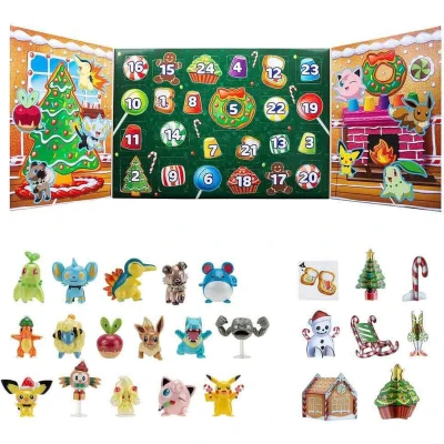 Afbeelding van Pokemon Multi Adventskalender 24 Stukken Veelkleurig