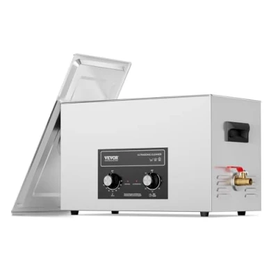 Image de VEVOR Nettoyeur à Ultrasons Numérique 30 L avec Minuterie Chauffage Panier Labo