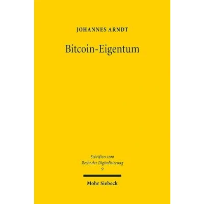 Afbeelding van Schriften zum Recht der Digitalisierung Bitcoin Eigentum