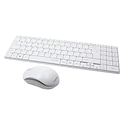 Afbeelding van LogiLink ID0109 (NL, Draadloze), Toetsenbord, Wit