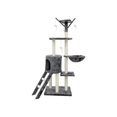 Afbeelding van Krabpaal voor Katten Jipsy 79 x 34 138 cm Grijs Sisal Ø 7