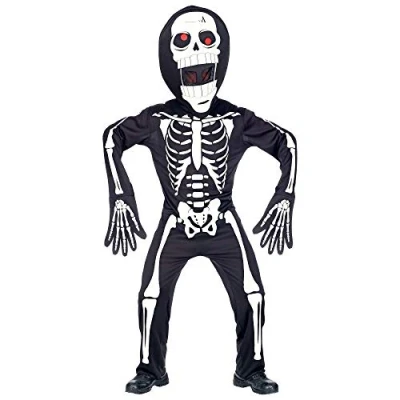 Afbeelding van Widmann Spook &amp; Skelet Kostuum Andrea Shirt Man Zwart, Zwart / Wit XL Halloween Verkleedkleding