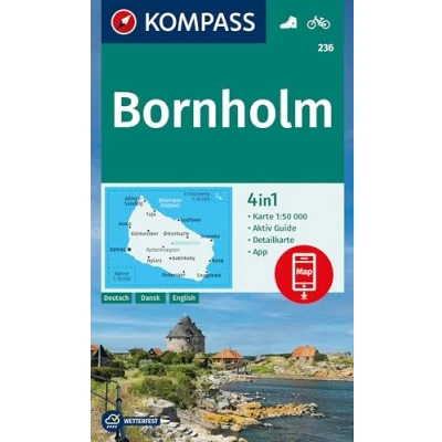 Afbeelding van KOMPASS Wanderkarte 236 Bornholm 1:50.000