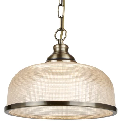 Afbeelding van Searchlight Bistro II Hanglamp Ø 27 X 77 Cm Antiek Messing