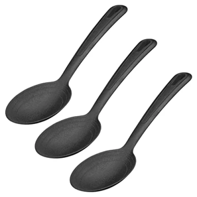 Afbeelding van Westmark 286422E3 Salade en serveerlepel, grote lepelholte, binnenschaal: 20, 40 + 60 ml, kunststof, Gentle, zwart,
