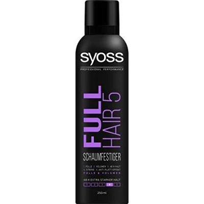 Afbeelding van Syoss Full Hair 5 Styling Foam Hold 4 Extra sterk 250 ml