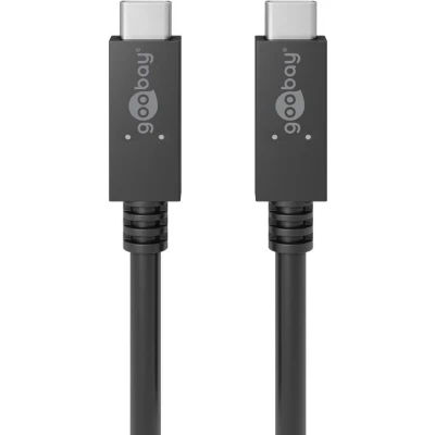 Afbeelding van USB C naar kabel 0.5 meter 3.2 (100% koper, Power Delivery, 100 W, Zwart)