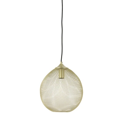 Afbeelding van Moroc hanglamp Ø30x35 cm metaal goud