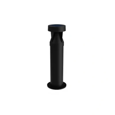 Afbeelding van Philips Avery tuinpaal Solar buitenlamp Warm wit licht; 2700K Zwart Zonne energie tuinpadverlichting Sokkellamp