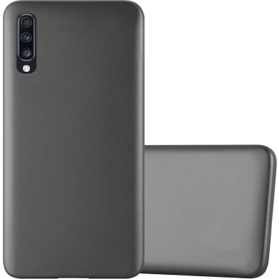 Afbeelding van Cadorabo Hoesje geschikt voor Samsung Galaxy A70 / A70s in METALLIC GRIJS Beschermhoes gemaakt van flexibel TPU silicone Case Cover