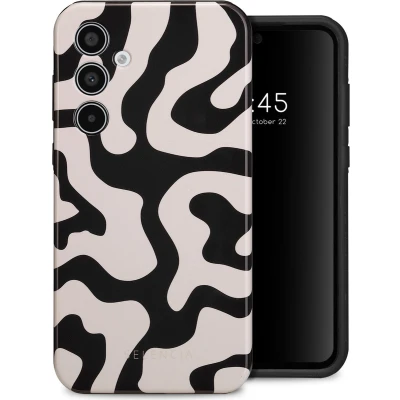 Afbeelding van Selencia Hoesje Geschikt voor Samsung Galaxy A35 Vivid Backcover Art Wave Black