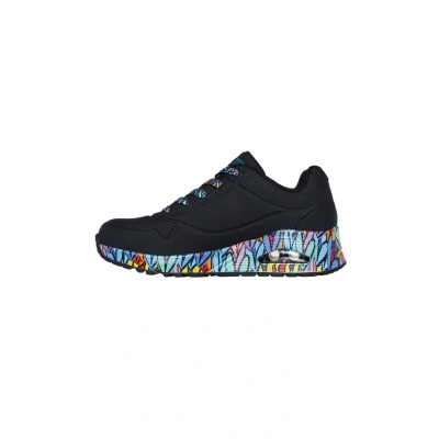 Afbeelding van Skechers Uno Ravaged Love Sneakers voor dames, zwart., 41 EU