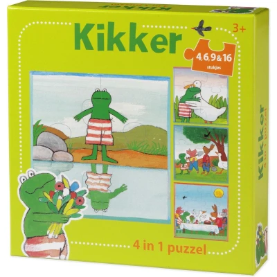 Afbeelding van Kikker 4In1 Puzzel 4 16 Stukjes
