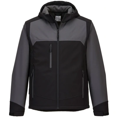 Afbeelding van KX3 Softshell met capuchon (3L) maat Large, BkGrey
