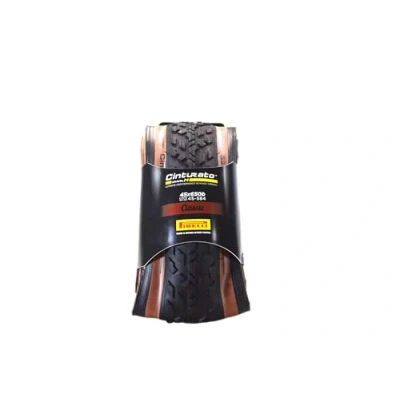 Afbeelding van Pirelli Cinturato Gravel M, Weg, Tubeless Ready band, Vouwbare nop, Zwart, Bruin, 127 TPI, 515 g