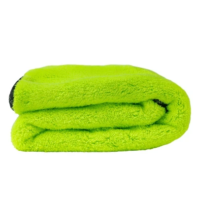Afbeelding van Chemical Guys MIC530 Speed Woolly Mammoth Ultimate Super pluche drooghanddoek voor auto&#039;s, vrachtwagens, SUV&#039;s, huisdieren, rommel en meer, neongroen (63,5 x 76,2 inch)