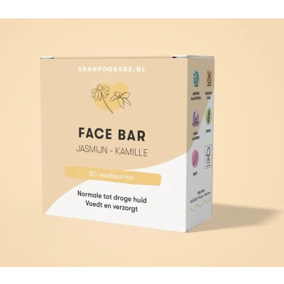 Afbeelding van ShampooBars Face Bar Jasmijn &amp; Kamille Haibu by Kapperskorting.com