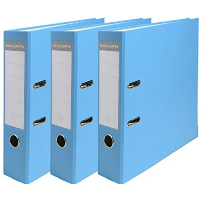 Image de EXACOMPTA Classeur à levier Premium, A4, 80 mm, bleu clair