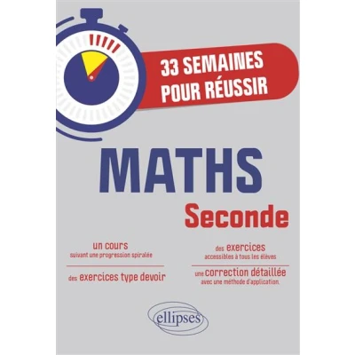 Image de 33 semaines pour réussir les Maths en Seconde