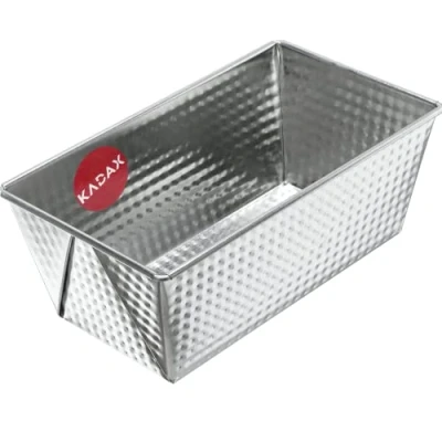 Afbeelding van KADAX Broodbakvorm van plaatstaal, rechthoekig, met antiaanbaklaag, 31 x 15,5 cm, zilver